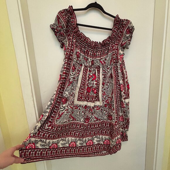 ANNA SUI floral silk dress S - Picture 5 of 8